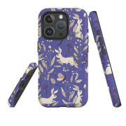iPhone MagSafe Tough Case - Bunnies Periwinkle By Katherine Quinn