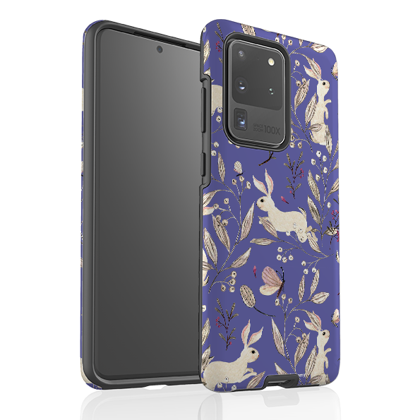 Samsung Tough Case - Bunnies Periwinkle By Katherine Quinn