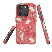 iPhone MagSafe Tough Case - Bunnies Raspberries By Katherine Quinn