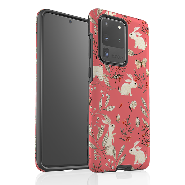 Samsung Tough Case - Bunnies Raspberries By Katherine Quinn