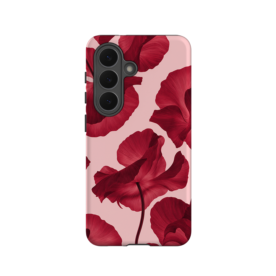 Samsung Tough Case - Burgundy Poppy