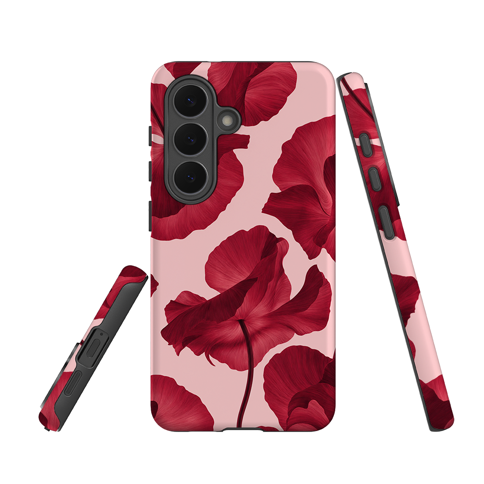 Samsung Tough Case - Burgundy Poppy