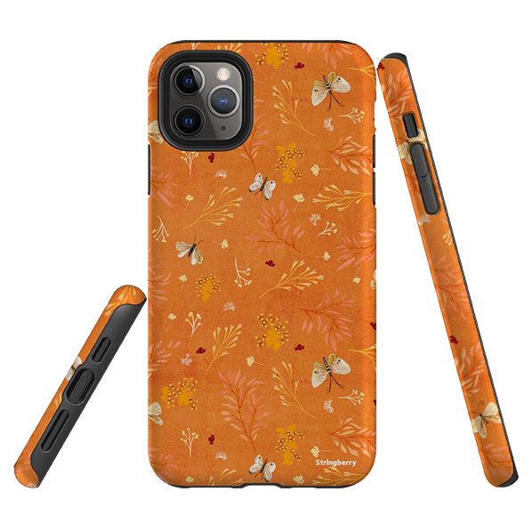 iPhone Tough Case - Blush Floral Orange By Katherine Quinn