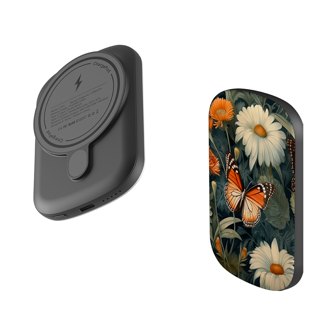 MagSafe Power Bank - Butterfly Daisies III