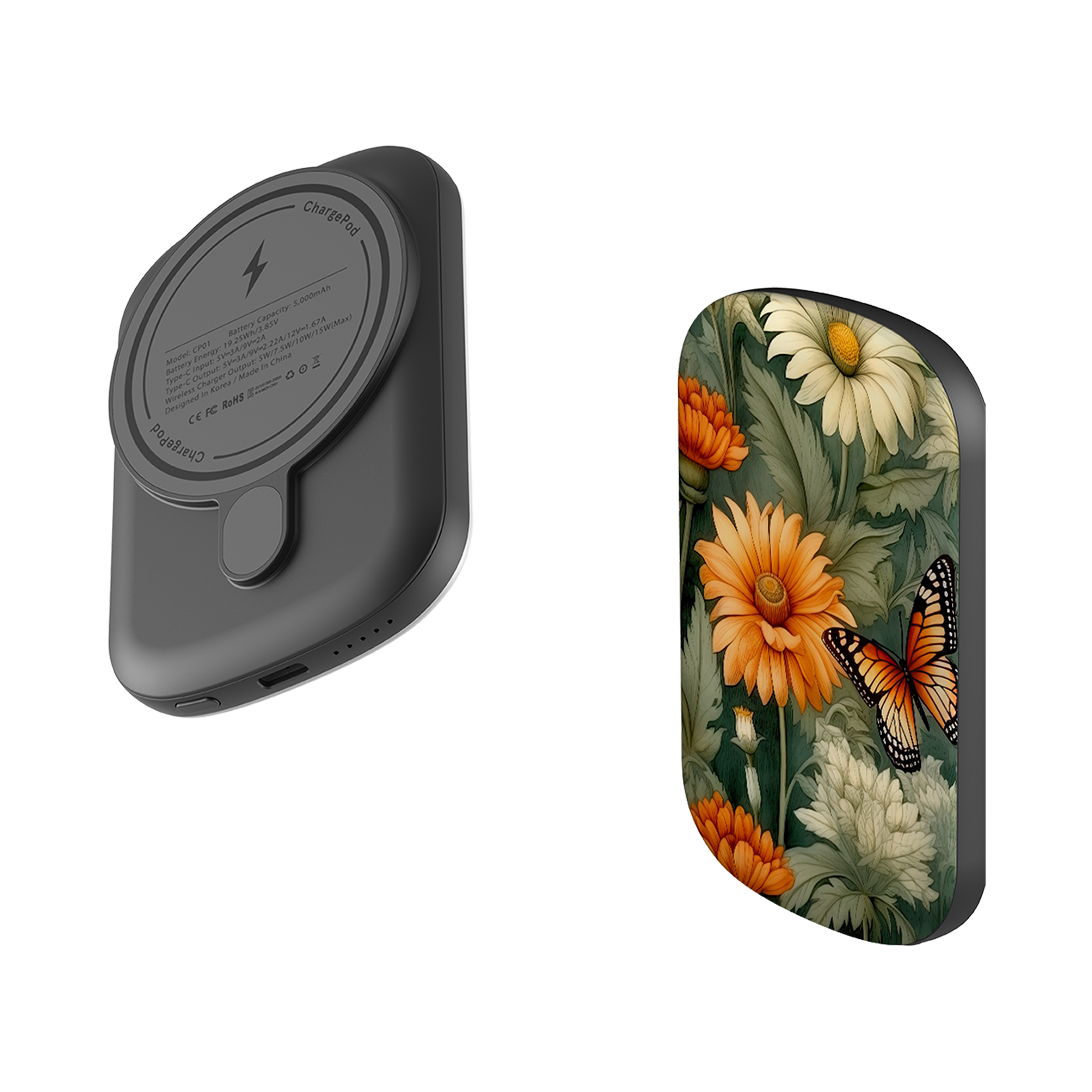 MagSafe Power Bank - Butterfly Daisies IV