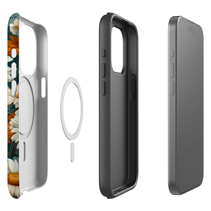 iPhone MagSafe Tough Case - Butterfly Daisies