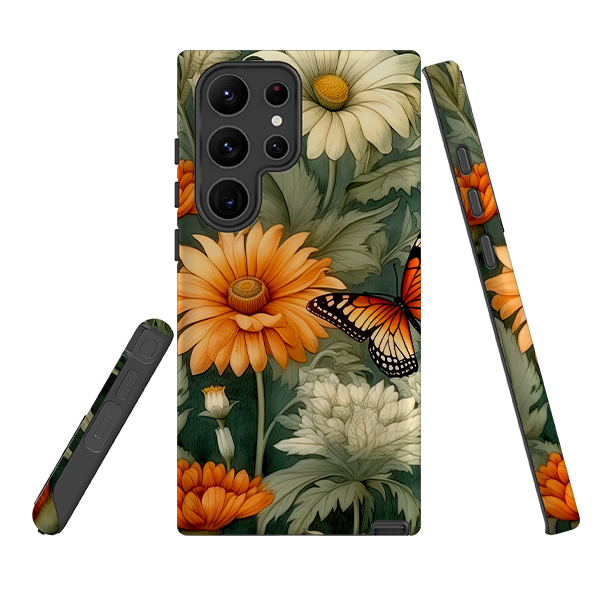 Samsung Tough Case - Butterfly Daisies IV