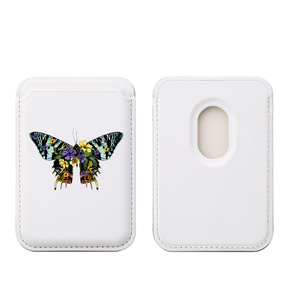 Butterfly III MagSafe Wallet- White