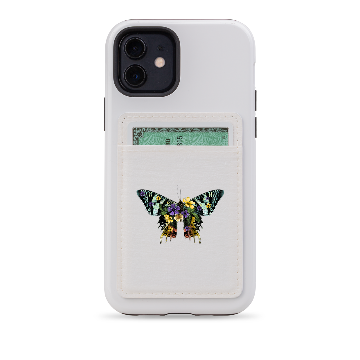 Butterfly III MagSafe Wallet- White