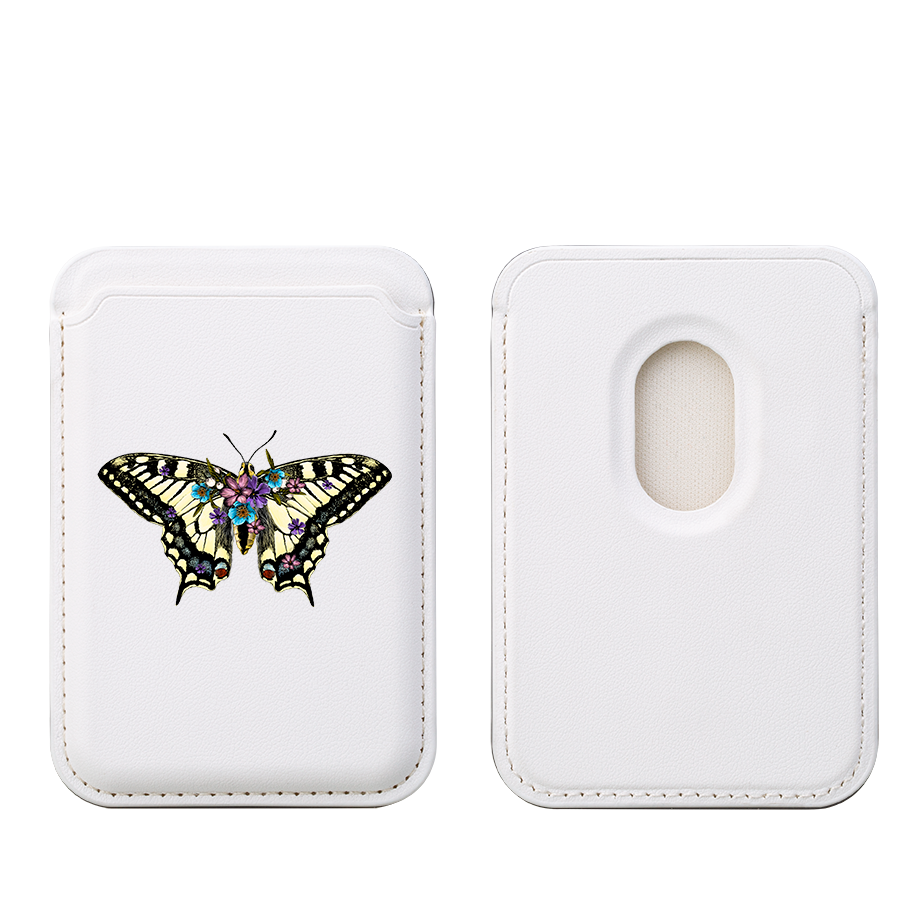 Butterfly IV MagSafe Wallet- White