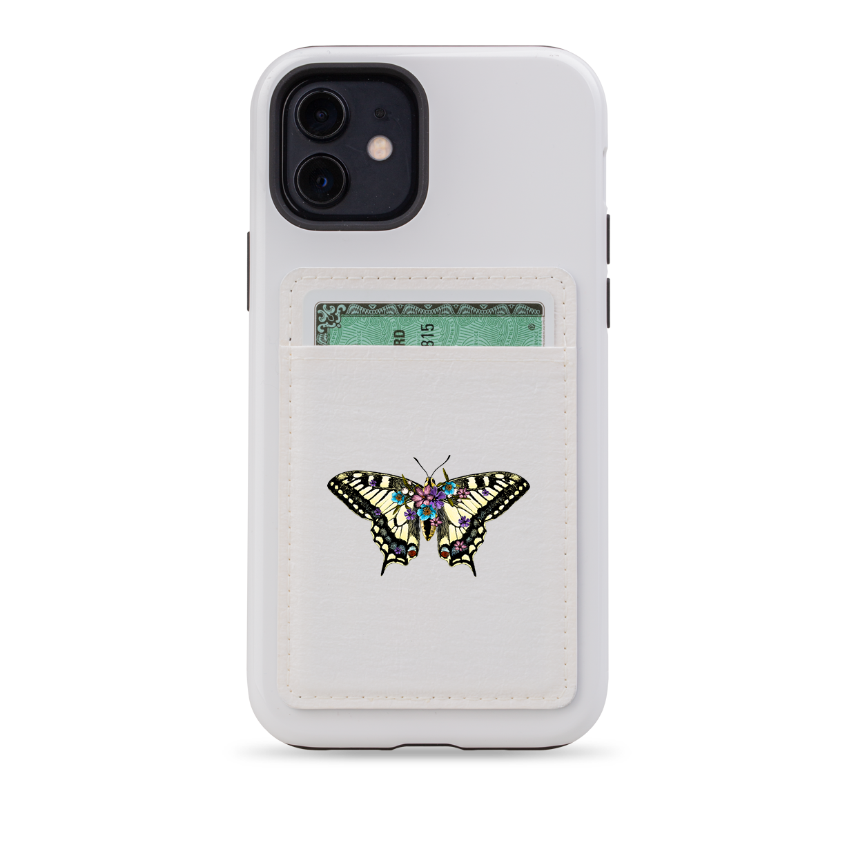 Butterfly IV MagSafe Wallet- White