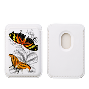 Butterfly Shadows MagSafe Wallet- White