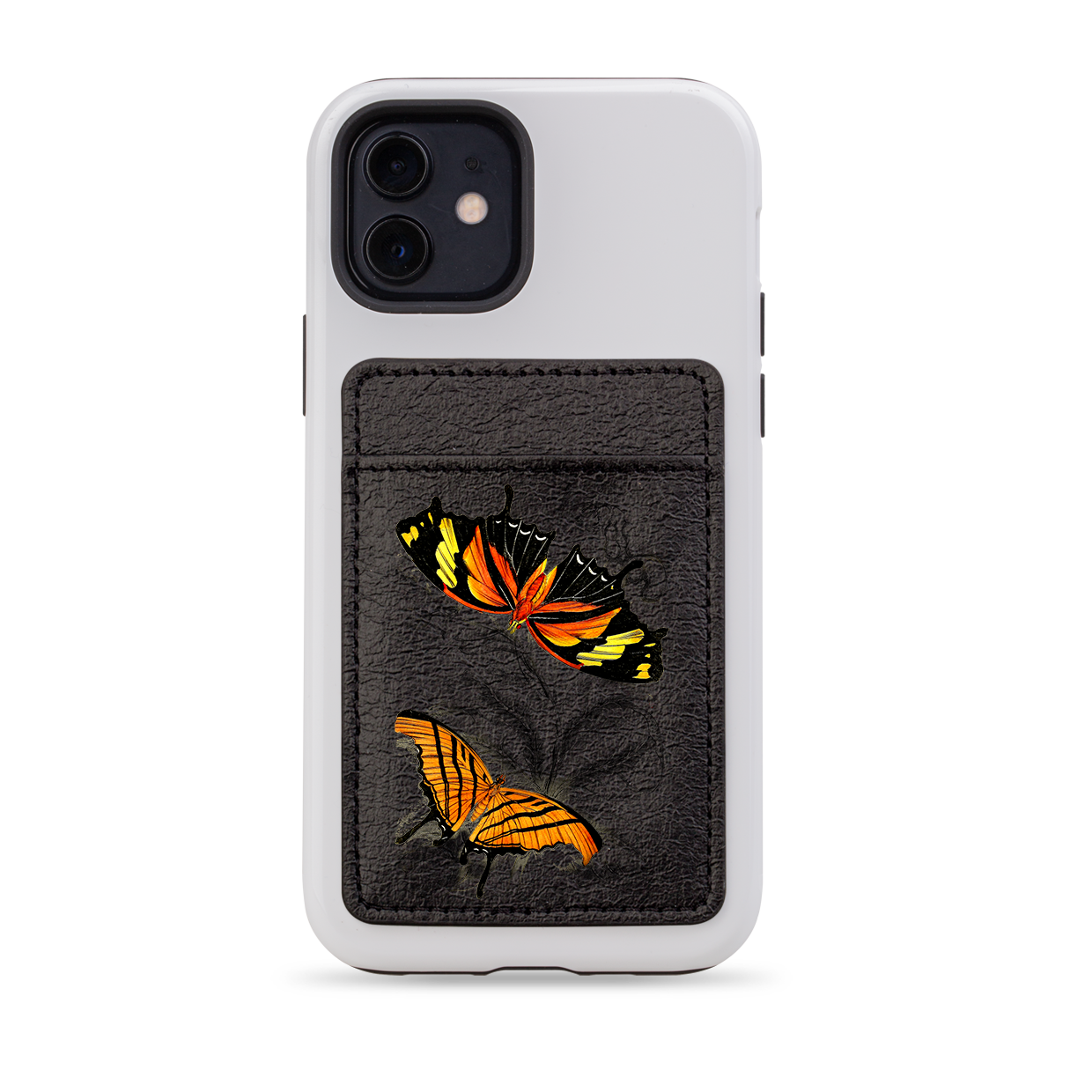 Butterfly Shadows MagSafe Wallet- Black