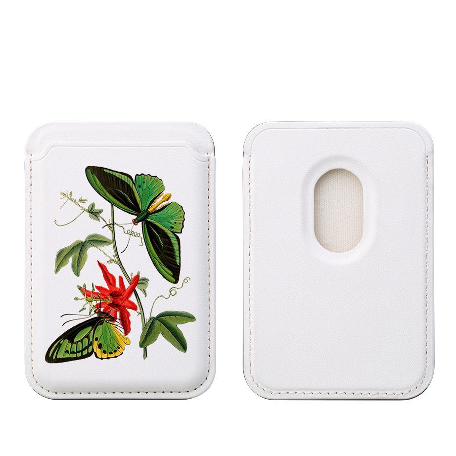 Butterfly Tales MagSafe Wallet- White