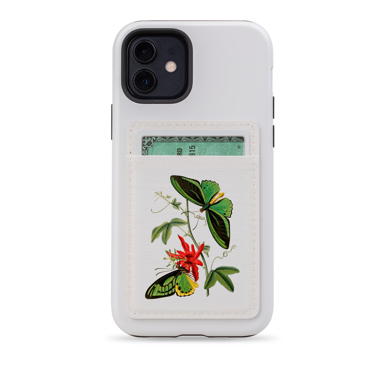 Butterfly Tales MagSafe Wallet- White