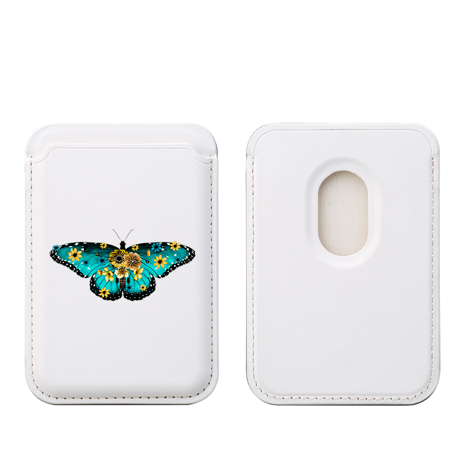 Butterfly V MagSafe Wallet- White