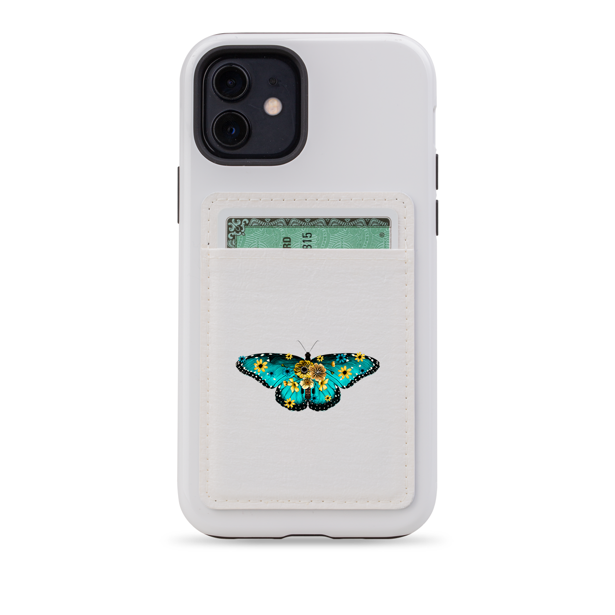 Butterfly V MagSafe Wallet- White