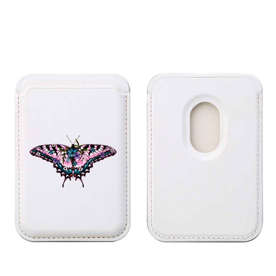 Butterfly VI MagSafe Wallet- White