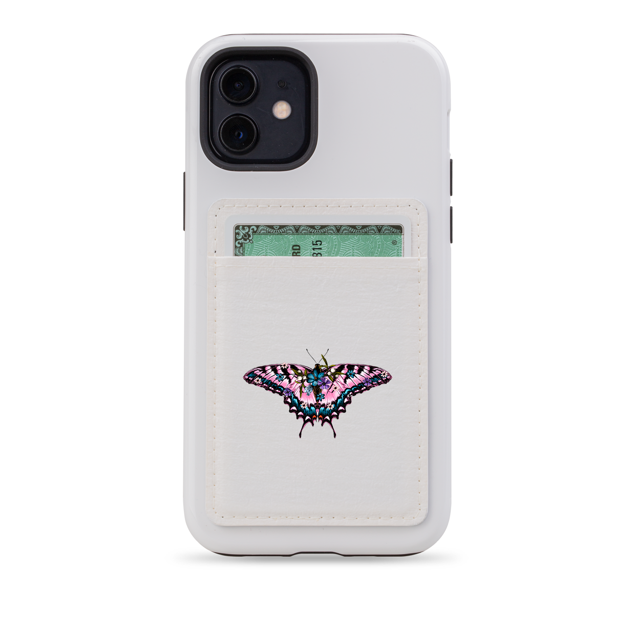Butterfly VI MagSafe Wallet- White
