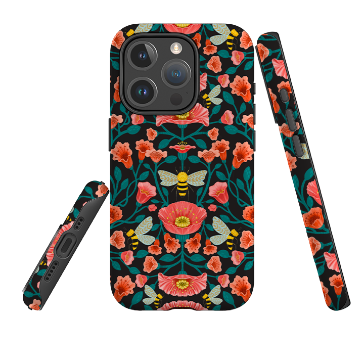 iPhone MagSafe Tough Case -  Buzz Floral By Nina Pace