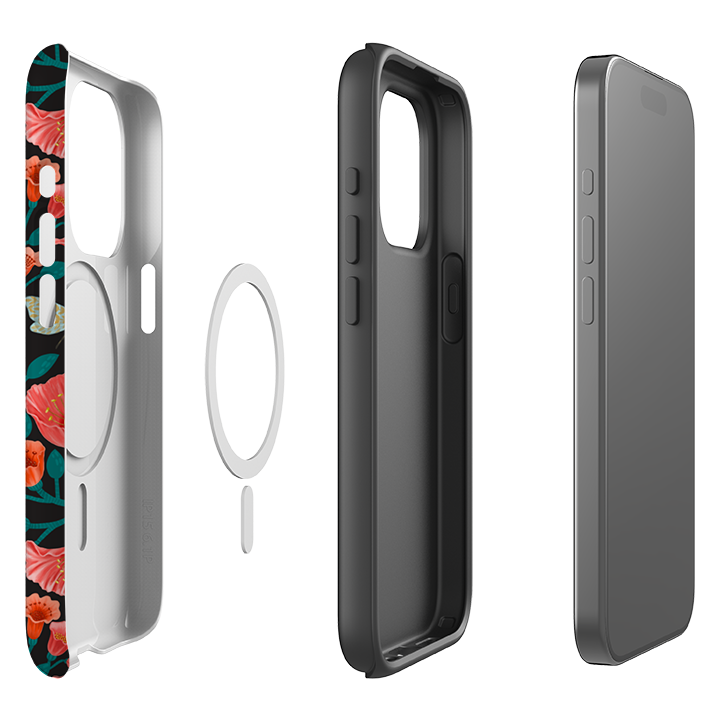 iPhone MagSafe Tough Case -  Buzz Floral By Nina Pace