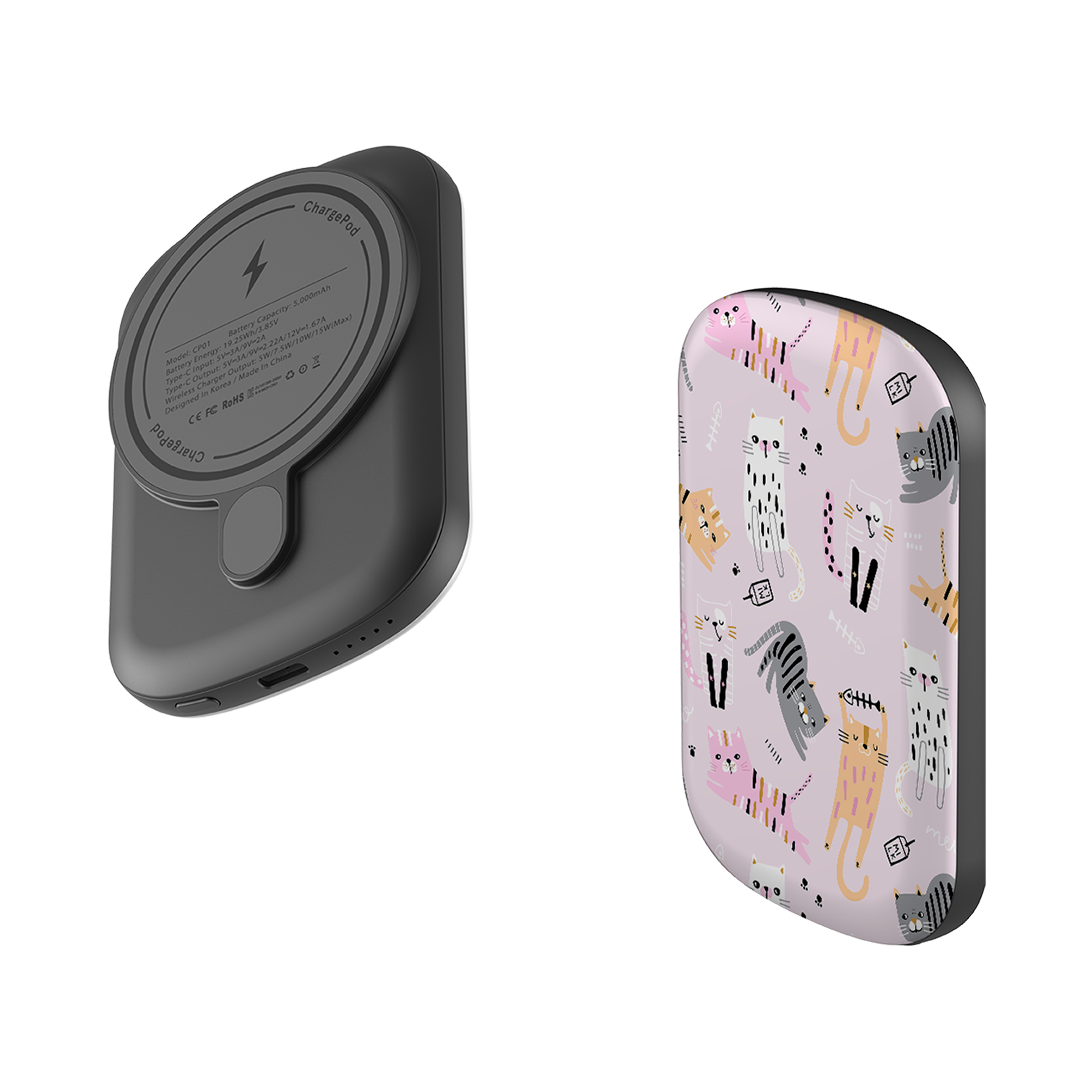 MagSafe Power Bank - Cat And Bone Pink