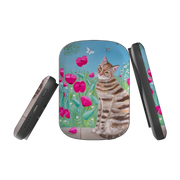 MagSafe Power Bank - Cat Floral By Mary Stubberfield
