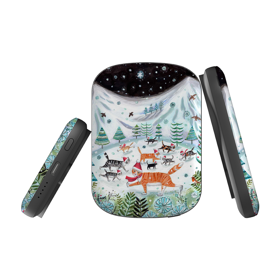 MagSafe Power Bank - Cats On Ice By Mary Stubberfield