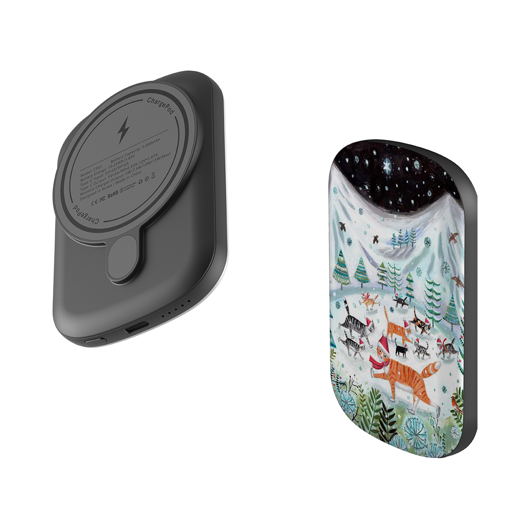 MagSafe Power Bank - Cats On Ice By Mary Stubberfield