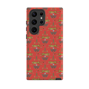 Samsung Tough Case - Cheetah Red By Catherine Rowe