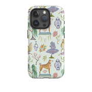 iPhone Tough Case - Chinoiserie Menagerie Green By Catherine Rowe