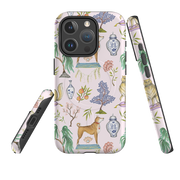 iPhone MagSafe Tough Case -  Chinoiserie Menagerie Pink By Catherine Rowe