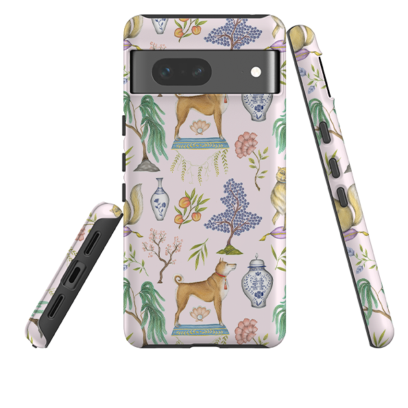 Google Tough Case -  Chinoiserie Menagerie Pink By Catherine Rowe