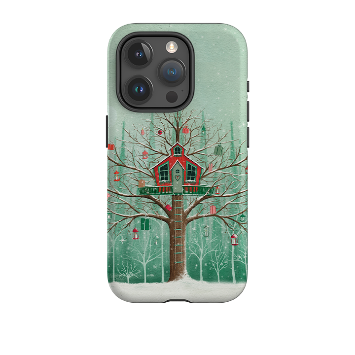 iPhone Tough Case -Christmas Tree House By Maja Lindberg