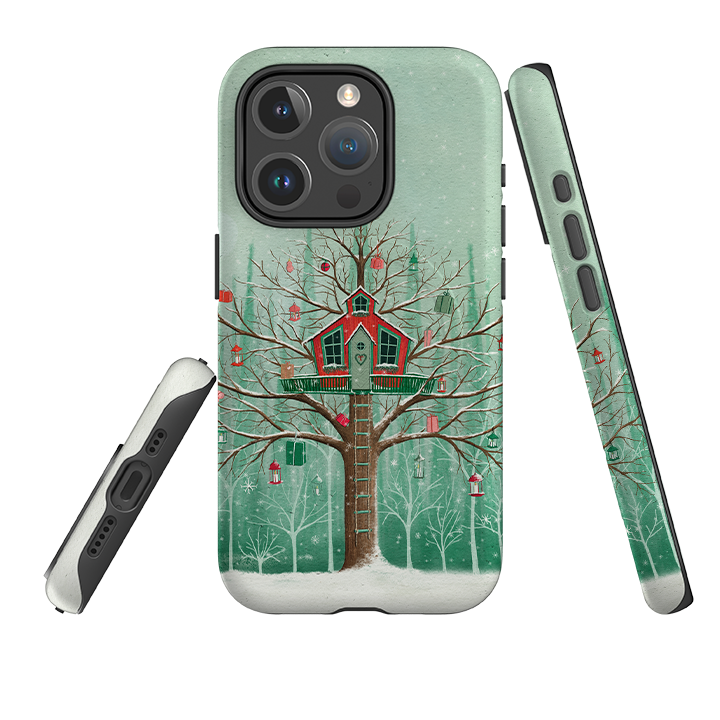 iPhone MagSafe Tough Case - Christmas Tree House By Maja Lindberg