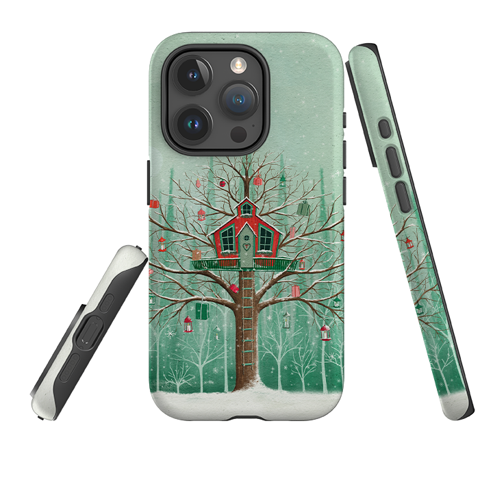 iPhone Tough Case -Christmas Tree House By Maja Lindberg