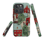iPhone MagSafe Tough Case - City Winkles Red By Maja Lindberg