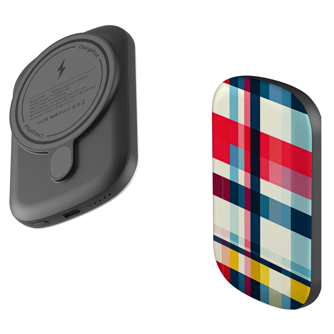MagSafe Power Bank - Cancun Gingham