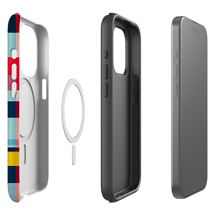 iPhone MagSafe Tough Case - Cancun Gingham