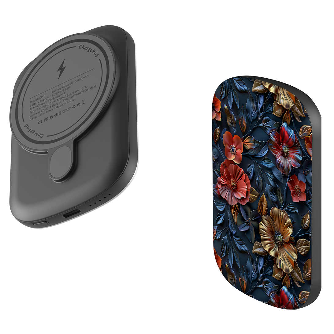 MagSafe Power Bank - Cascade Floral