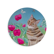 Cat Floral Mouse Mat By Mary Stubberfield