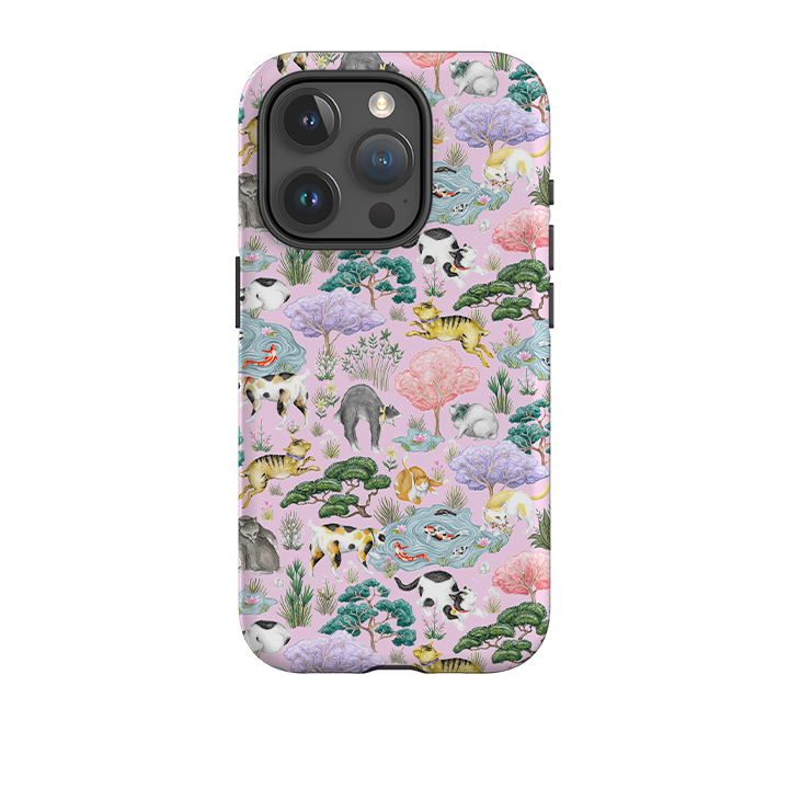 iPhone Tough Case - Cat Garden By Catherine Rowe