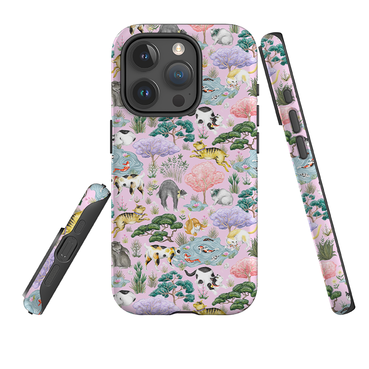 iPhone Tough Case - Cat Garden By Catherine Rowe