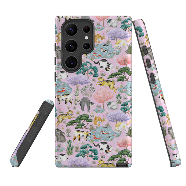 Samsung Tough  Case - Cat Garden By Catherine Rowe