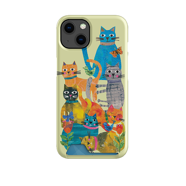 Cat Party Case and Card Case By Tracey English