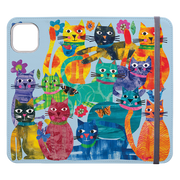 Cat Party Wallet Case By Tracey English