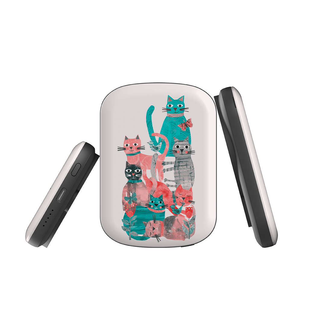 MagSafe Power Bank - Cat Party II By Tracey English