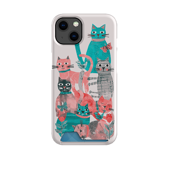 Cat Party II Case and Card Case By Tracey English