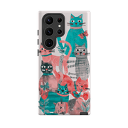 Samsung Tough  Case - Cat Party II By Tracey English
