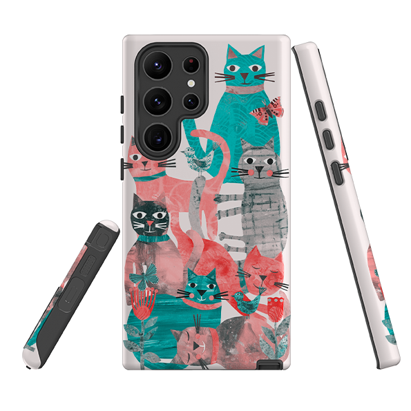 Samsung Tough  Case - Cat Party II By Tracey English